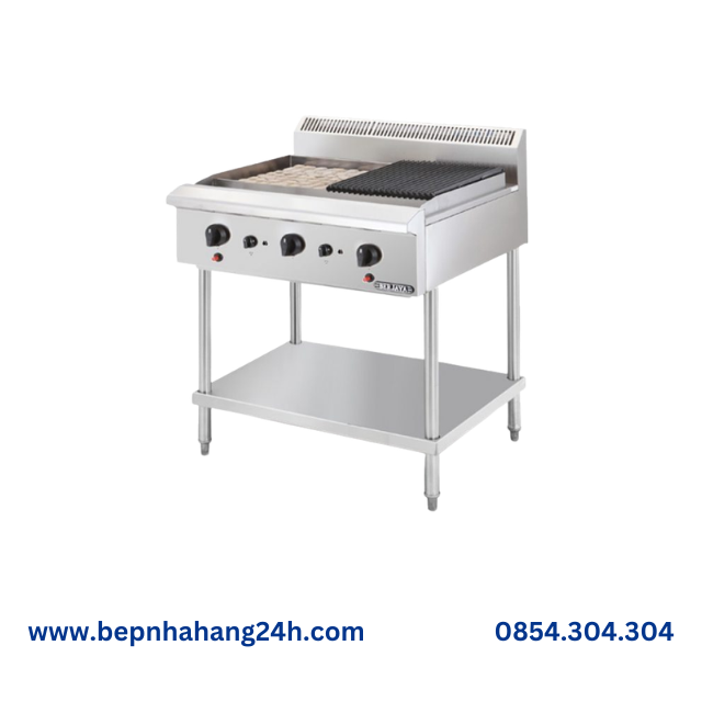 BẾP NƯỚNG THAN NHÂN TẠO 2 HỌNG CHÂN CAO&nbsp;